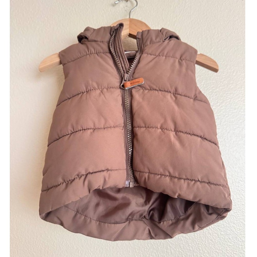 HM Bear Ear Hood Baby Puffer Vest 6M Y2K Streetwear Scandi Outdoorsy Gorpcore